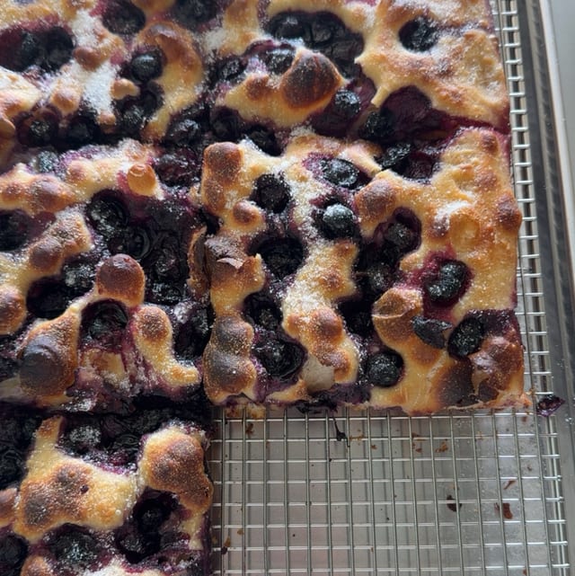 Blueberry Focaccia.
