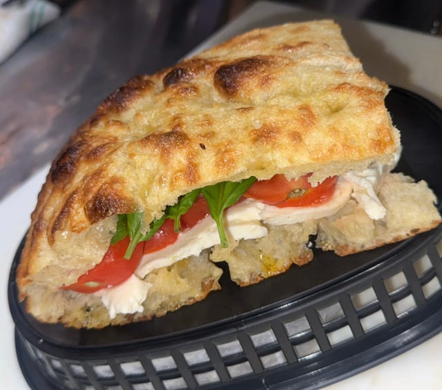 Caprese on Focaccia.