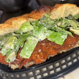 Chicken Cesar on Focaccia