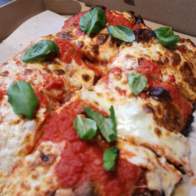 Sicilian Margherita Pizza.