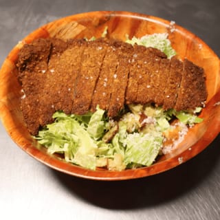 Caesar Salad with Chicken Cutlet